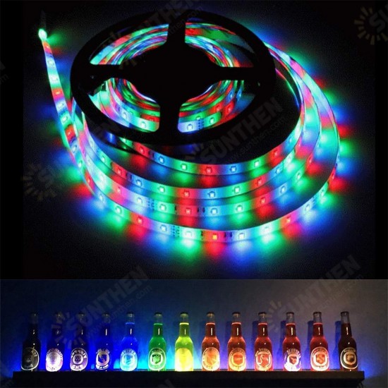 1M/2M/3M/4M/5M 5050 RGB LED Strip Light USB Power Color Changing Tape Cabinet Lamp+44Keys Remote Control