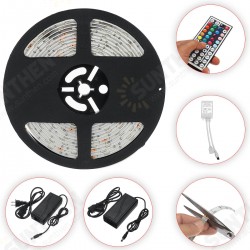 1M/2M/3M/5M Waterproof LED Strip Light RGB 5050SMD Flexible Ribbon Tape + 44 Key Remote Control +Power Adapter 1M/2M/3M/5M Waterproof LED Strip Light RGB 5050SMD Flexible Ribbon Tape + 44 Key Remote Control +Power Adapter