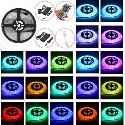 1M/2M/3M/5M Waterproof LED Strip Light RGB 5050SMD Flexible Ribbon Tape + 44 Key Remote Control +Power Adapter 1M/2M/3M/5M Waterproof LED Strip Light RGB 5050SMD Flexible Ribbon Tape + 44 Key Remote Control +Power Adapter