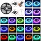 1M/2M/3M/5M Waterproof LED Strip Light RGB 5050SMD Flexible Ribbon Tape + 44 Key Remote Control +Power Adapter