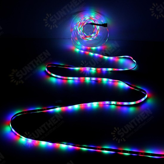 2M 3M 5M 10M 8mm DC12V Waterproof RGB LED Light Strip Remote Controller Outdoor Indoor KTV Hotel Home Decor