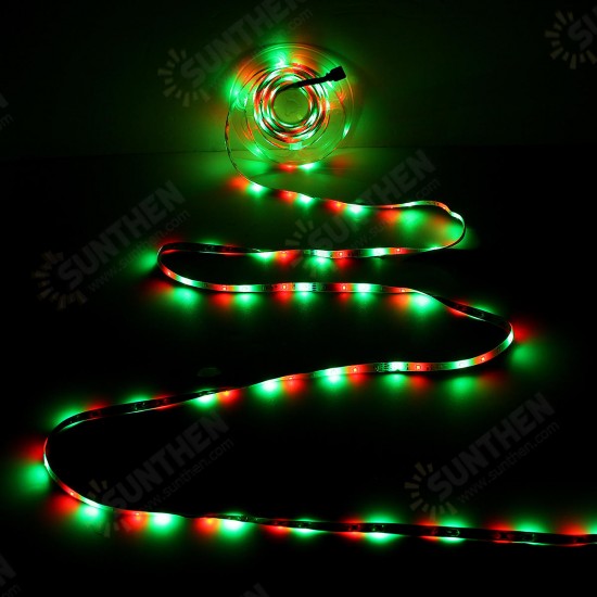 2M 3M 5M 10M 8mm DC12V Waterproof RGB LED Light Strip Remote Controller Outdoor Indoor KTV Hotel Home Decor