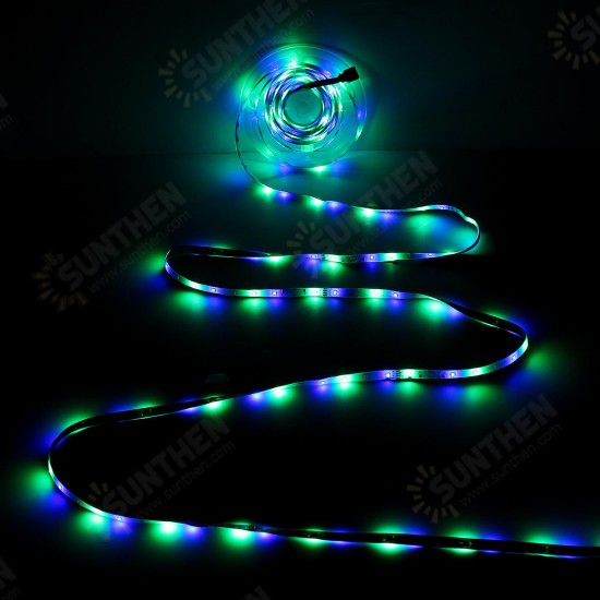 2M 3M 5M 10M 8mm DC12V Waterproof RGB LED Light Strip Remote Controller Outdoor Indoor KTV Hotel Home Decor