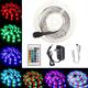 2M 3M 5M 10M DC12V RGB SMD2835 LED Strip Light + 24Keys IR Remote Control US Power Plug Full Kit