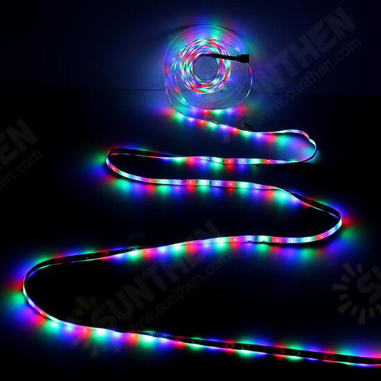 2M 3M 5M 10M DC12V RGB SMD2835 LED Strip Light + 24Keys IR Remote Control US Power Plug Full Kit