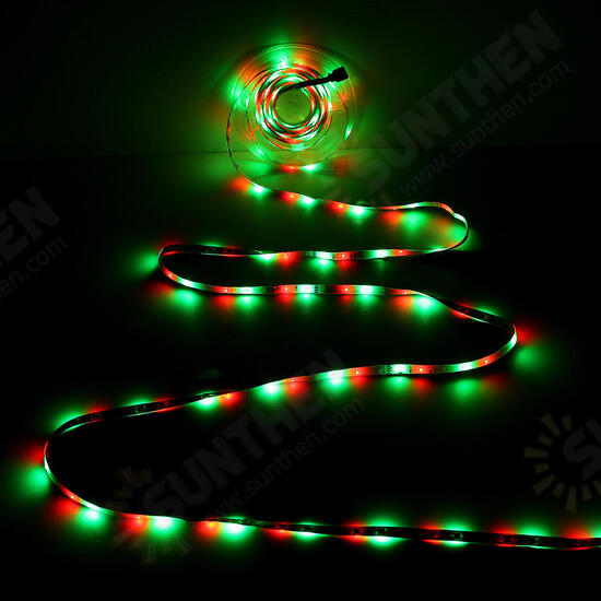 2M 3M 5M 10M DC12V RGB SMD2835 LED Strip Light + 24Keys IR Remote Control US Power Plug Full Kit