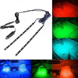 2PCS 30CM 5050 SMD Waterproof RGB LED Strip Light with DC Mini Controller+Car Charger DC12V 2PCS 30CM 5050 SMD Waterproof RGB LED Strip Light with DC Mini Controller+Car Charger DC12V