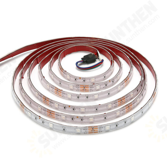 2PCS 5M 5050 LED Strip Light RGB Waterproof Decorative Lamp + Power Supply + 44Keys Remote Control DC12V