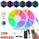 2x5M DC12V 2835 SMD RGB LED Strip Light Non-waterproof Tape Flexible Lamp+44Keys IR Remote Control + 5A Power Adapter