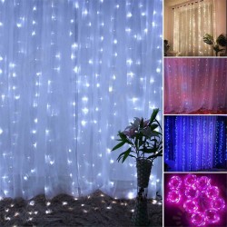 300LED USB Remote Curtain Lights Decor Fairy Lamp Window Colorful New Year 300LED USB Remote Curtain Lights Decor Fairy Lamp Window Colorful New Year