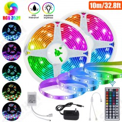 32F/10M 3528 RGB LED Strip Light Waterproof/Non-waterproof + 44keys IR Remote Control + DC12V Power Adapter 32F/10M 3528 RGB LED Strip Light Waterproof/Non-waterproof + 44keys IR Remote Control + DC12V Power Adapter