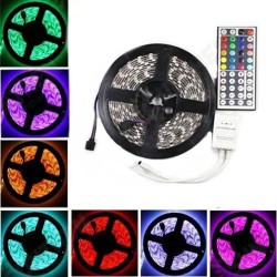 3X 5M RGB 5050 SMD Non-waterproof 300 LED Lights Strip Kit DC 12V + 44Keys IR Remote Control 3X 5M RGB 5050 SMD Non-waterproof 300 LED Lights Strip Kit DC 12V + 44Keys IR Remote Control