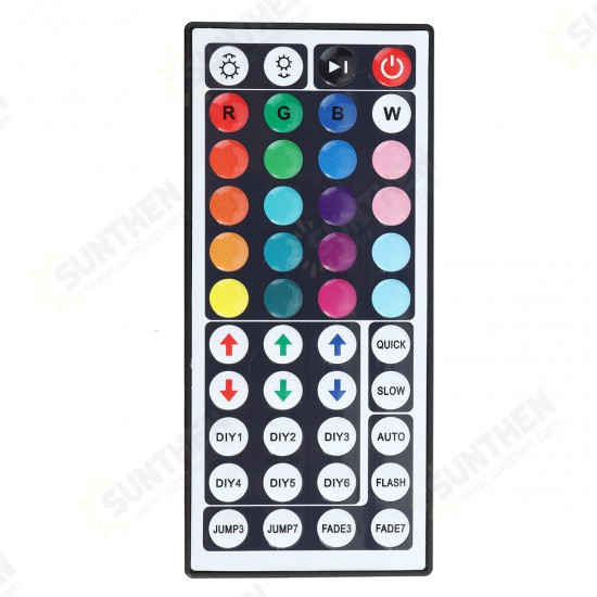 4*5M 2835SMD RGB LED Strip Light + 44Keys Remote Control for Indoor Outdoor Home Garden Decor DC12V