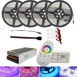 4*5M SMD5050 Waterproof LED Strip Light + 2.4G RF Remote Controller + Lighting Transformer Kit DC12V 4*5M SMD5050 Waterproof LED Strip Light + 2.4G RF Remote Controller + Lighting Transformer Kit DC12V
