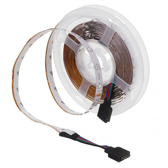 49FT 15M 3528 RGB LED Strip Light 24Keys Remote Control Non-waterproof/Waterproof Flexible Lamp + EU/US Power Adapter