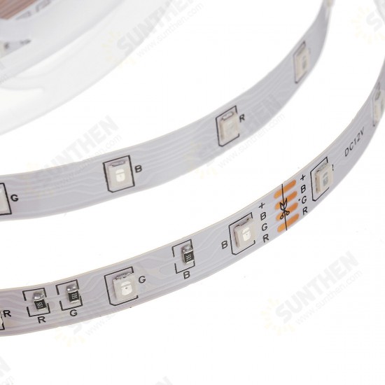 49FT 15M 3528 RGB LED Strip Light 24Keys Remote Control Non-waterproof/Waterproof Flexible Lamp + EU/US Power Adapter