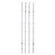 4PCS 30CM DC12V 3528 Waterproof LED Cabinet Strip Light with 4Pin 0.5A UK Power Supply for Stairs Wardrobe Bed Closet