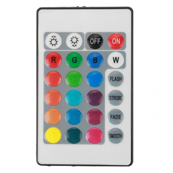 4PCS DC5V USB LED Strip Light 5050 RGB Color Changing TV Backlight Kit with 24 Key Remote Control for Indoor Outdoor