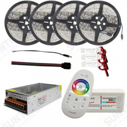 4x5M SMD5050 Non-waterproof LED Strip Light+2.4G RF Remote Controller+DC12V Lighting Transformer 4x5M SMD5050 Non-waterproof LED Strip Light+2.4G RF Remote Controller+DC12V Lighting Transformer