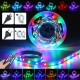 5/10M LED Strip Light 12V US / EU Power Full Kit SMD 44 Key Remote RGB 3528