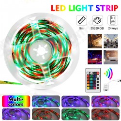 5M 300LED Strip Light Kit SMD3528 Flexible RGB Waterproof Flexible Lamp Home Car 24 Key IR Remote Control 5M 300LED Strip Light Kit SMD3528 Flexible RGB Waterproof Flexible Lamp Home Car 24 Key IR Remote Control