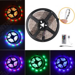 5M 3528 RGB SMD Waterproof 300LED Strip Light Lamp Bar TV Back Lighting Kit+ 44Keys Remote Control DC12V 5M 3528 RGB SMD Waterproof 300LED Strip Light Lamp Bar TV Back Lighting Kit+ 44Keys Remote Control DC12V