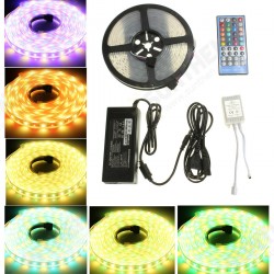 5M 5050 300LEDs RGB+Warm White Flexible LED Strip Kit with 40 Key RGBW Remote Controller 5M 5050 300LEDs RGB+Warm White Flexible LED Strip Kit with 40 Key RGBW Remote Controller