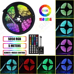 5M 5050 RGB Music LED Strip Light Waterproof/Non-waterproof+44 Keys Remote Control+Power Adapter DC12V 5M 5050 RGB Music LED Strip Light Waterproof/Non-waterproof+44 Keys Remote Control+Power Adapter DC12V