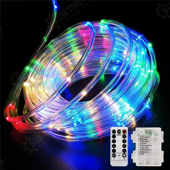 5M 50LED Outdoor Tube Rope Strip String Light RGB Lamp Xmas Home Decor Lights