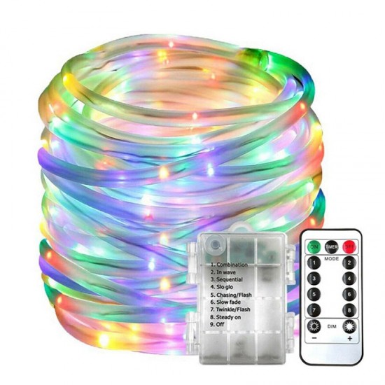 5M 50LED Outdoor Tube Rope Strip String Light RGB Lamp Xmas Home Decor Lights