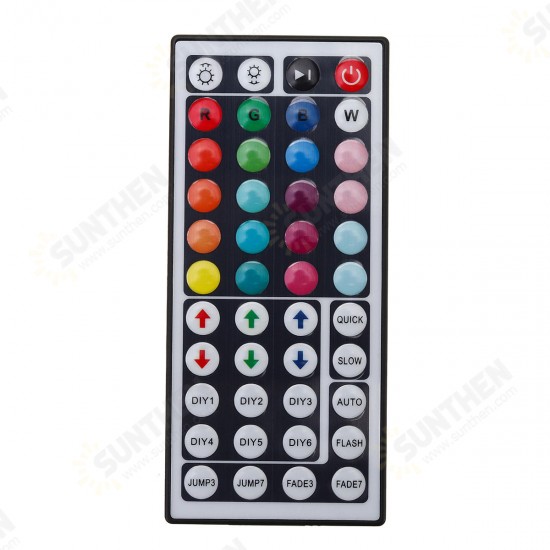 5M IP20 IP67 SMD2835 RGB LED Strip Light DC12V + 24Keys Or 44Keys Remote Control for Indoor Home Decor