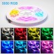 5M RGB 5050 SMD LED Light Strip Kit IP65 Waterproof Indoor and Outdoor Light Bar with Infrared Remote Control