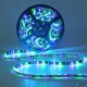 5M SMD 3528 300 Non-Waterproof LED RGB Strip Flexible Light 24 Key IR Remote + Power Adapter DC12V