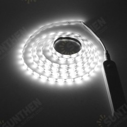 Battery Powered 1M 2M PIR Motion Sensor Activated Dimmable LED Strip Light for Cabinet Wardrobe Battery Powered 1M 2M PIR Motion Sensor Activated Dimmable LED Strip Light for Cabinet Wardrobe