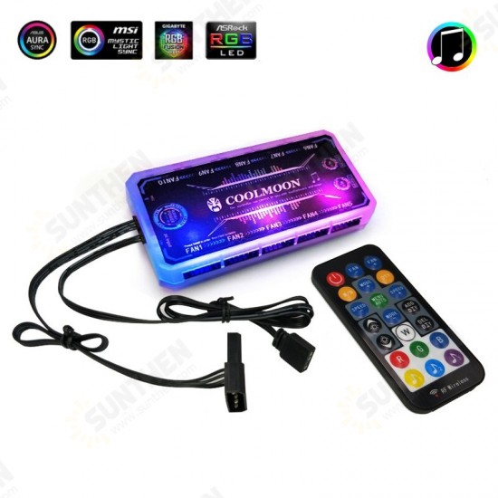 Computer 5V Aluminum Light Strip Chassis Light With Magnetic Multicolor RGB LED Pollution Color Atmosphere Lamp