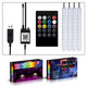 Car RGB Atmosphere Lamps Car Interior Ambient Light Decorative Dashboard Door Remote Control and App Control Foot Light