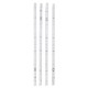 DC12V 4PCS 30CM LED Cabinet Strip Light with 4Pin 0.5A US Plug Power Adapter for Kitchen Stairs Wardrobe Bed Closet