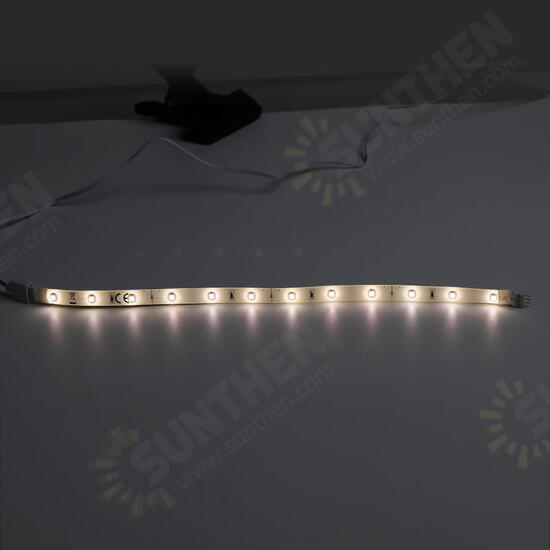 DC12V 4PCS 30CM LED Cabinet Strip Light with 4Pin 0.5A US Plug Power Adapter for Kitchen Stairs Wardrobe Bed Closet