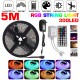 DC12V 5M 5050 RGB 300LED Strip Light Waterproof/Non-waterproof Tape Lamp + 44 Key Remote Control + 3A Power Adapter