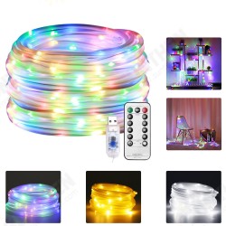 DC3.7-5V 10M 100LED Outdoor Tube Rope Strip String Light RGB Lamp Xmas Home Decor Lights DC3.7-5V 10M 100LED Outdoor Tube Rope Strip String Light RGB Lamp Xmas Home Decor Lights