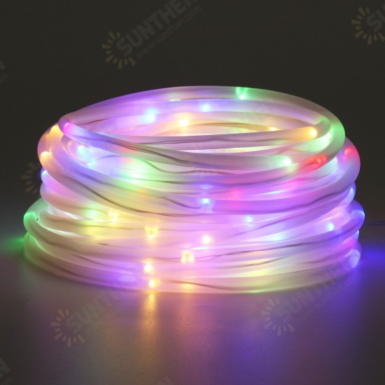 DC3.7-5V 10M 100LED Outdoor Tube Rope Strip String Light RGB Lamp Xmas Home Decor Lights