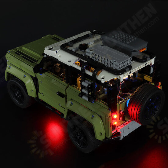 DIY USB LED Strip Light Kit ONLY For 42110 For Land Rover Defender Car Bricks Toy With Remote Control