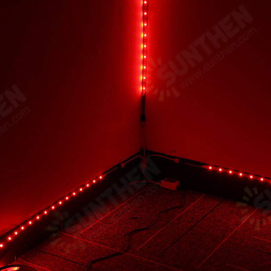 3*4M 5050 RGB LED Strip Light Non-Waterproof + Controller + Remote Control + 12V 5A Power Supply