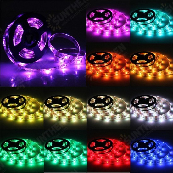 LED Strip Light 50CM 100CM 150CM 200CM 5050 Waterproof RGB Flexible Color Changing Kit for Home Kitchen TV Backlight