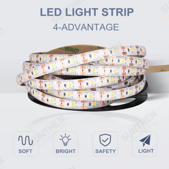LED Strip Light SMD2835 Waterproof 6V Motion Sensor Power 60LEDs/m White LED Strip Light SMD2835 Waterproof 6V Motion Sensor Power 60LEDs/m White