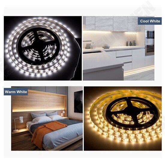 LED Strip Light SMD2835 Waterproof 6V Motion Sensor Power 60LEDs/m White LED Strip Light SMD2835 Waterproof 6V Motion Sensor Power 60LEDs/m White