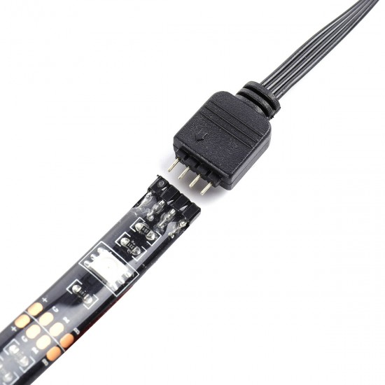2*40CM+2*60CM USB LED TV Backlight Strip Light Kit RGB Monitor Lamp + 44keys Remote Control DC5V