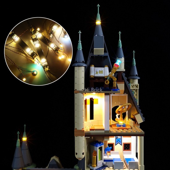 USB Powered DIY LED Lighting Kit ONLY for Building Blocks 75969 Astronomical Tower