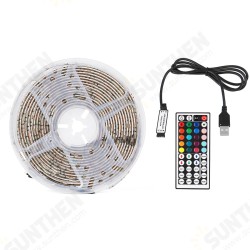Waterproof USB 5050 RGB LED Strip Light Color Changing Tape Flexible Kitchen Lamp DC5V + 44Keys Remote Control Waterproof USB 5050 RGB LED Strip Light Color Changing Tape Flexible Kitchen Lamp DC5V + 44Keys Remote Control