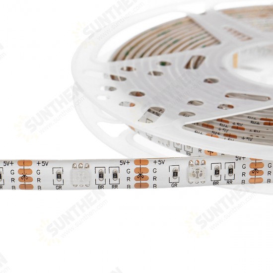 Waterproof USB 5050 RGB LED Strip Light Color Changing Tape Flexible Kitchen Lamp DC5V + 44Keys Remote Control